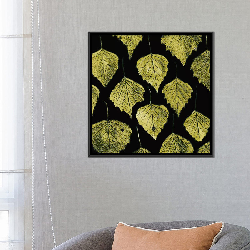 «Green Leaves» par PhotoINC Studio - Impression sur toile tendue sur châssis, H 18 po x l 18 po x P 1,5 po