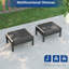 Ensemble de canapé de patio 9 pièces avec table d'appoint et chaise, osier en rotin de polyéthylène pour terrasse, terrasse et cour-2082947415