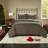 Rustic Microfiber Bedding Set, Reversible Quilt Full/queen For Home