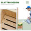Lit de jardin surélevé en bois avec treillis Outsunny