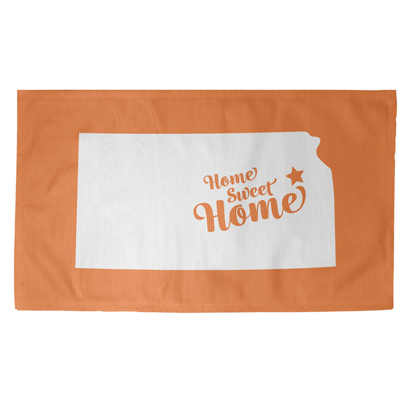Tapis de zone orange topeka home, Rectangle 3 pi x 5 pi, Non