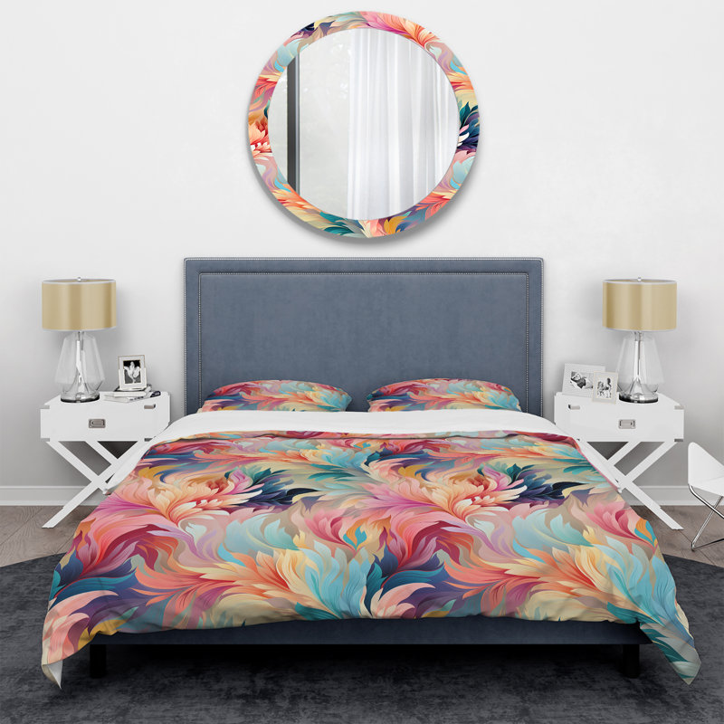 Ensemble de housse de couette Ikat, Housse de couette pour très grand lit et 2 très