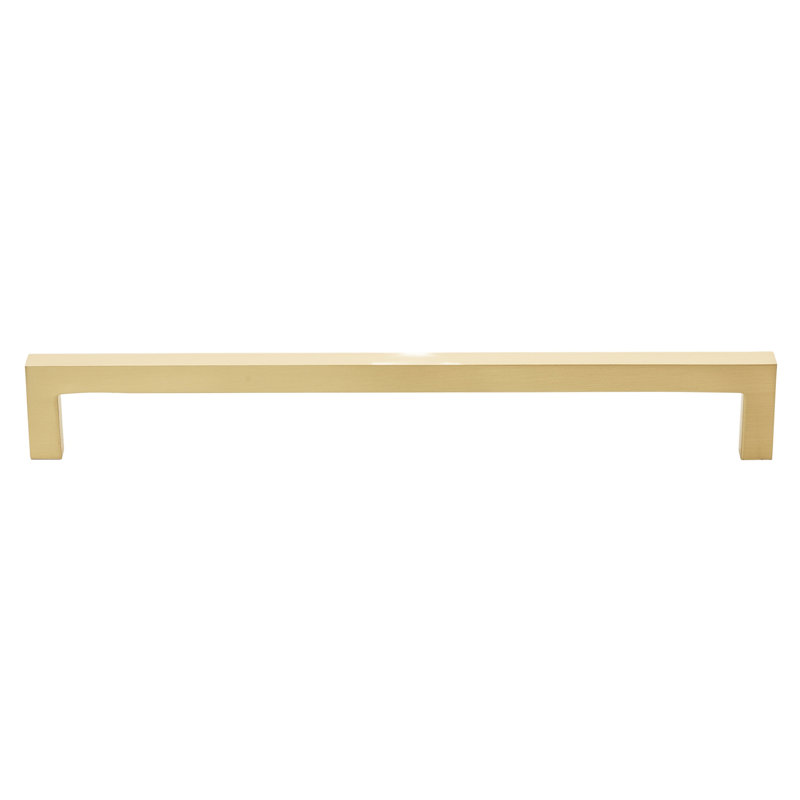 Kingston Collection Solid Square Bar Pull, 8.8125", Champagne Gold