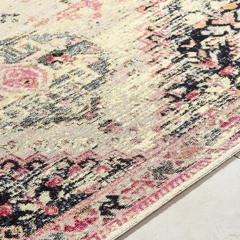 Draven Machine Washable Area Rug, Rectangle 6'7" x 9'