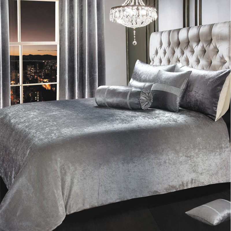 Stunning Ombre Velvet Tonal Duvet Set, UK Kingsize / DE: 230 x 220 cm