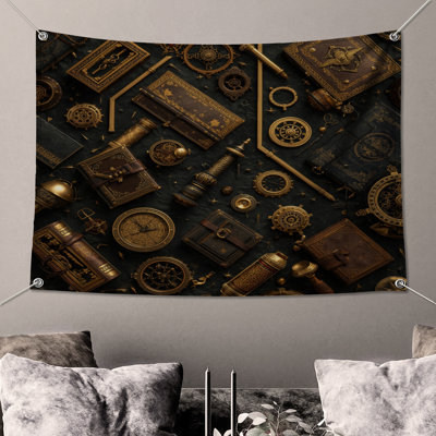 Tapisserie murale Steampunk Accessoires Collection - décoration murale Steampunk