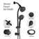 Matte Black Tub And Shower Faucet Rough-in Valve