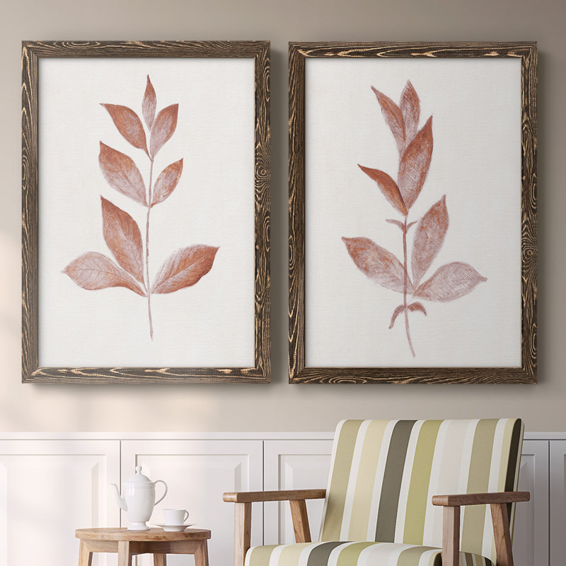 Toile encadrée Red Leaf I-Premium - prête à être accrochée, H 31,5 po x l 88 po x P 1,5 po, Noyer