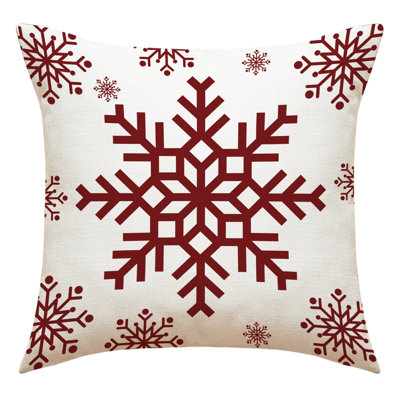 Housse de coussin de Noël en lin avec housse de coussin en lin