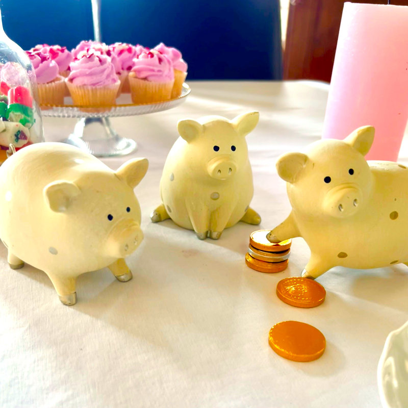 Figurine 3 petits cochons