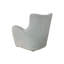 Chaise d'appoint pivotante en tissu Zinc Ed