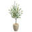 Faux Eucalyptus Tree in Clay Planter-883302792-883302793