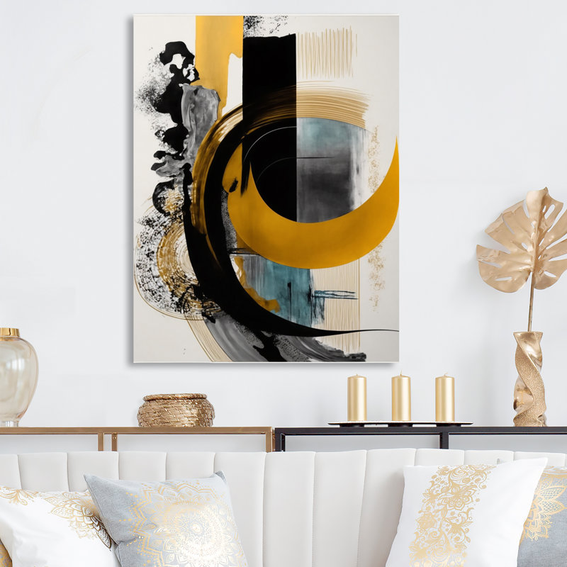 Modern Green Deco V - peinture sur toile, H 32 po x l 16 po x P 1 po, Toile tendue