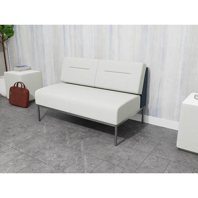 Causeuse Darsey, Sans alimentation, Argent argent, Ombre portes ouvertes