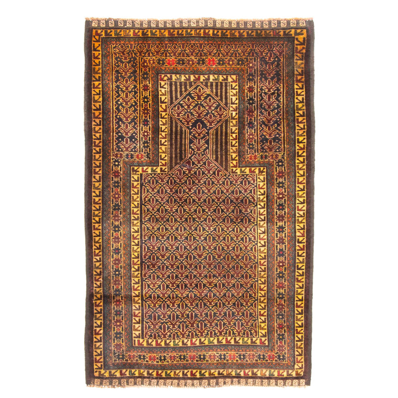 Tapis bourgogne Teimani 3 pi 3 po x 5 pi 1 po