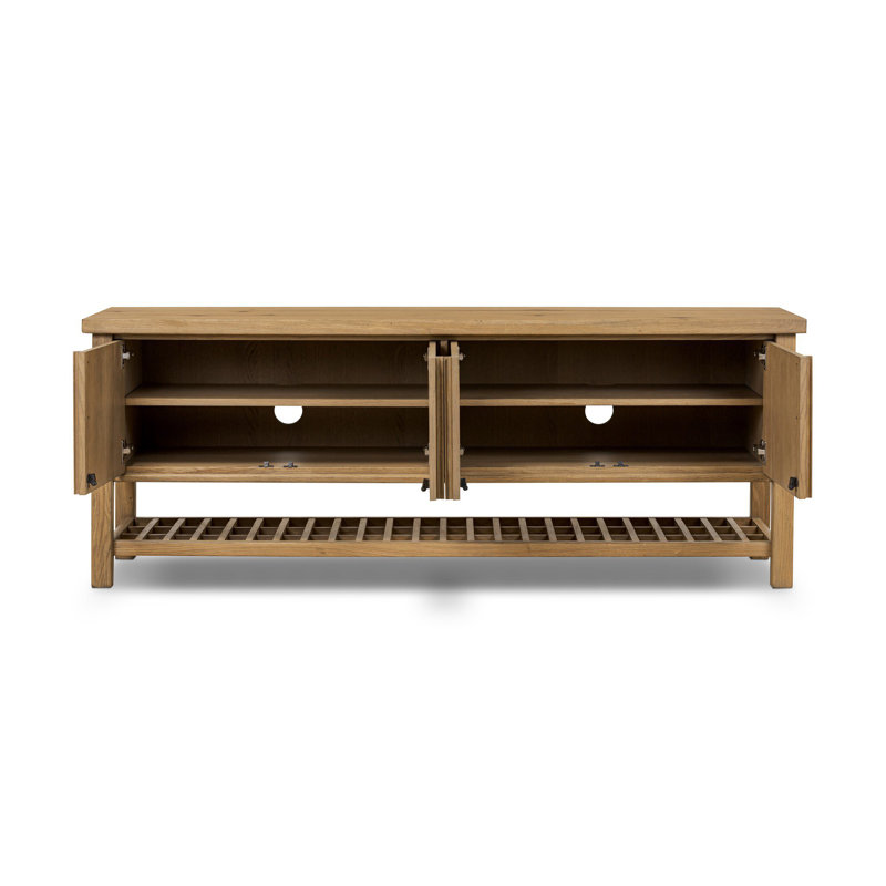 Dalton Media Console-Aged Natural Oak