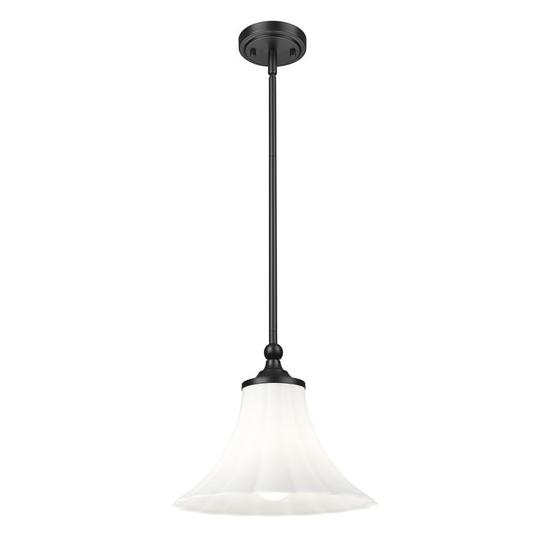 Luminaire suspendu 1 lumière noir mat Ohlson, Matte Black