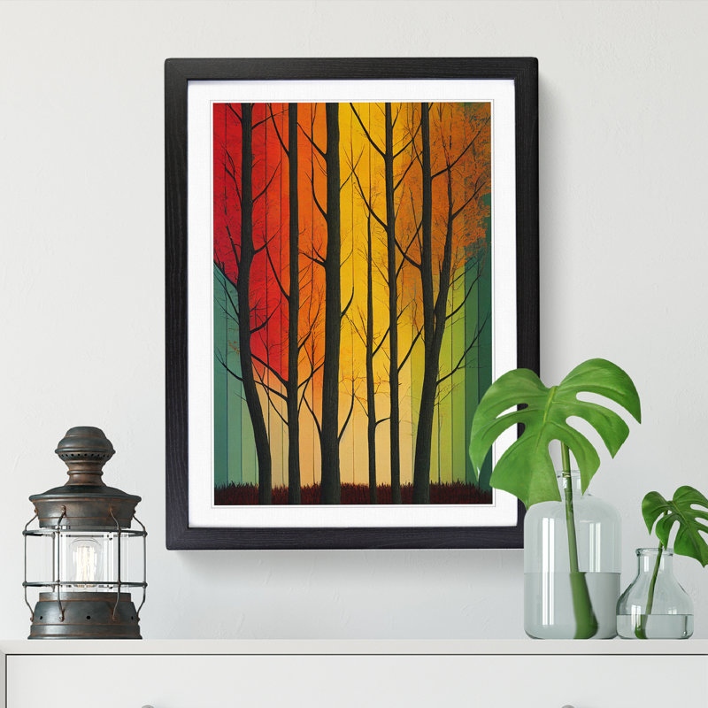 FRM-V0523-151X Autumn Forest Vol.8 - Single Picture Frame Print, 64cm H x 46cm W x 2cm D, Oak Framed