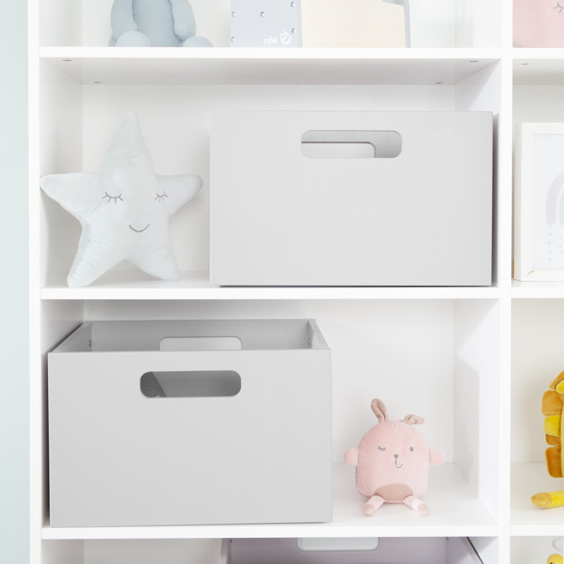 Roba Wooden Toy Box, in Grey