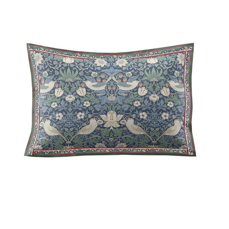 Midnight Strawberry Prussian Blue 250 Thread Count Pillowcase Pair
