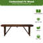 Manufactured Wood Wood Outdoor Bench