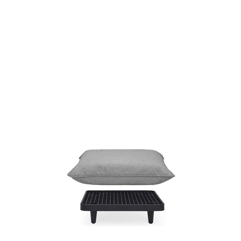 Paletti Outdoor Patio Modular Hocker, Rock Gray