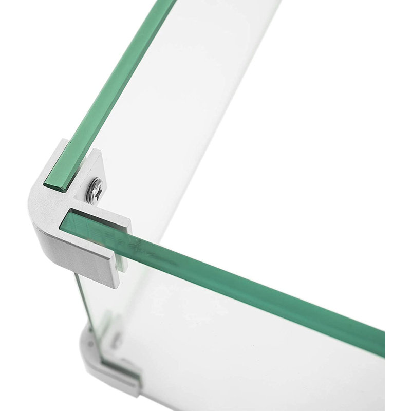 Kinger Home 26-inch Rectangular Tempered Glass Wind Guard