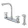 Kingston Brass Millennium Two-Handle 4-Hole 8" Centerset Kitchen Faucet with Side Sprayer