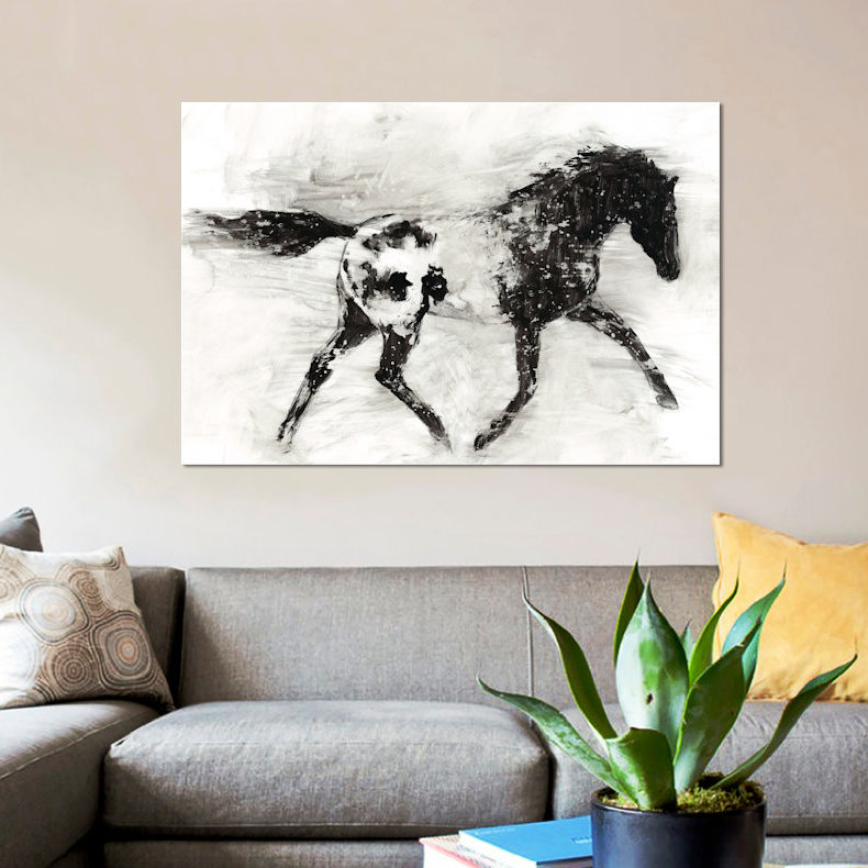 «Appaloosa I» par Ethan Harper, reproduction sur toile, H 26 po x l 40 po x P 1,5 po, Toile tendue, Pas de tapis