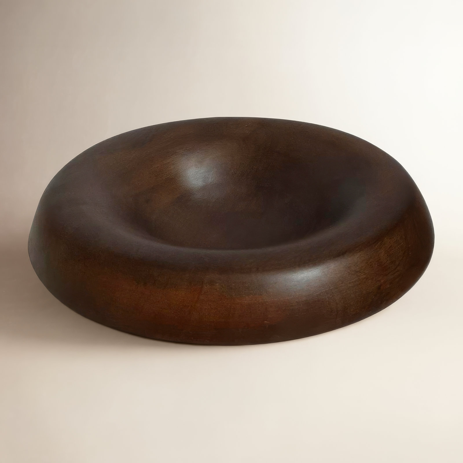 Roshina Wood Decorative Bowl 1, 12" W x 12" D