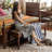 Walnut-colored Modern Style Wood Upholstered Entryway Storage Shoe Bench-111788461
