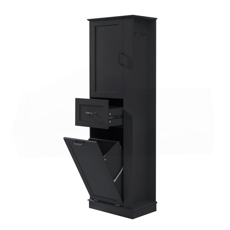Grande armoire de rangement moderne - compartiment inclinable, tablettes réglables, capacité de 80 lb, charnières à fermeture en douceur, poignées en alliage d'aluminium, pour la salle de bain et l'organisation à la maison