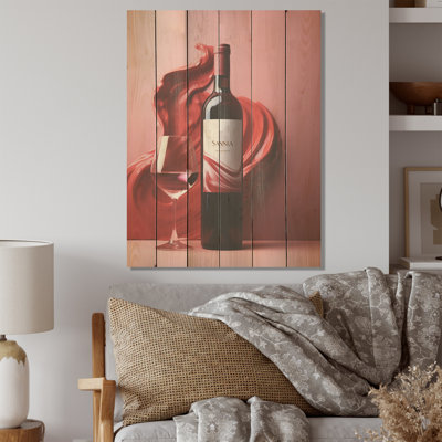 Sangrias Spirit - Art mural en bois sur bois de pin naturel