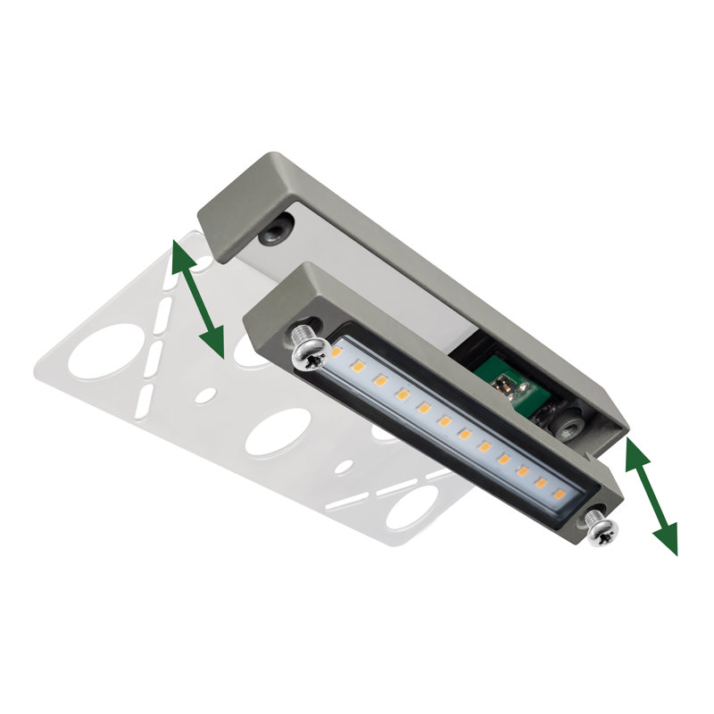 Outdoor Low Voltage Hardscape Lights, 6.8 Inch, Module Replaceable Retaining Wall Lights, 1 Pack, 2700K, Gary