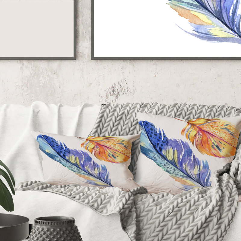 Housse et insert d'oreiller rectangulaire Bird Feather from Wing