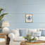 Cadre flottant bleu avec pieuvre florale, design par Arlington Prints-791050005-791050006
