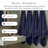 Willow 3 Pieces Towel Set – 100% Combed Cotton, Premium Quality 630 GSM, Navy, Ultra-Soft & Highly Absorbent (1 Bath, 1 Hand, 1 Wash Towels set)-50988658-50988648