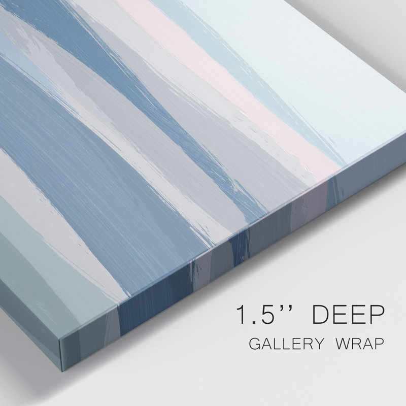«Rolling Waters» - peinture sur toile tendue, H 48 po x l 32 po x P 1 po