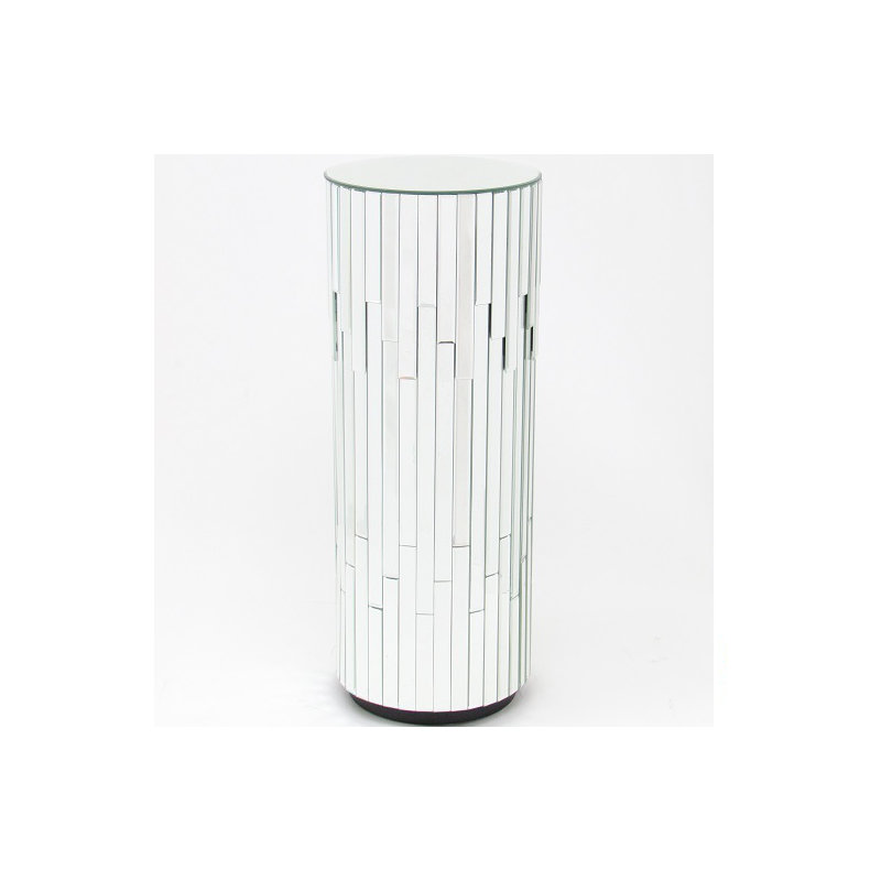 Asuka Mirrored Glass Top End Table