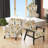 Rustic Gypsy Boho Pattern - Upholstered Farmhouse Side Chair, Rustic Floral Accent Chair