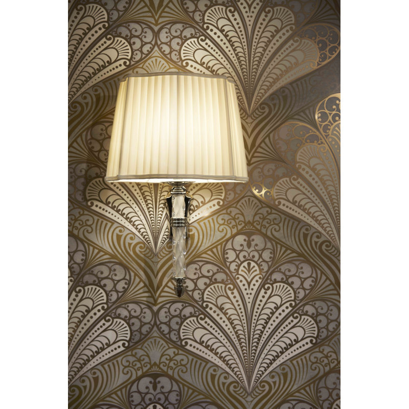Moonlight  1-Light Dimmable Bath Sconce, Polished Nickel