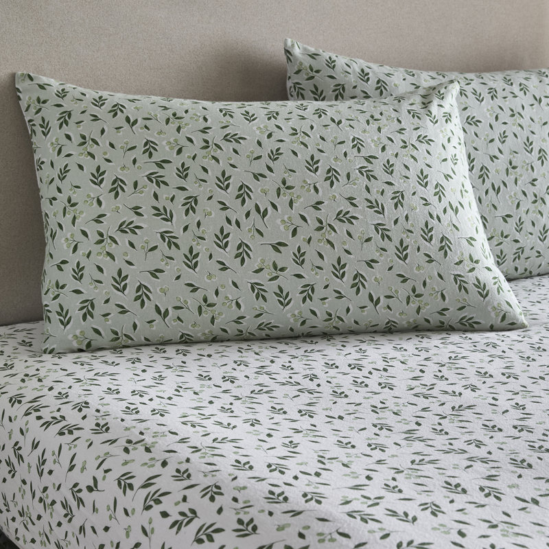 Falling Leaf Fitted Sheet, Double