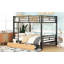 Metal Full Size Convertible Bunk Bed With 2 Drawers