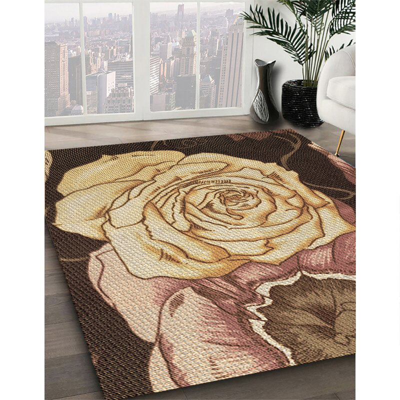 Floral Indoor Rug, Rectangle 2' x 4'