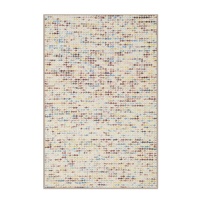 Tapis contemporain beige / gris / brun