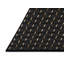 Tapis noir abstrait en coton tissé à la machine-401073024