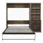 Demi-lit escamotable semi-fermé et ouvert avec 1 armoire de rangement latérale-1269275670-1269275668