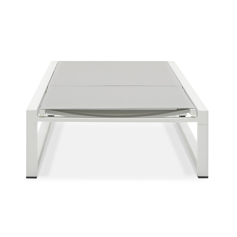 Chaise longue d'extérieur réglable à 5 niveaux