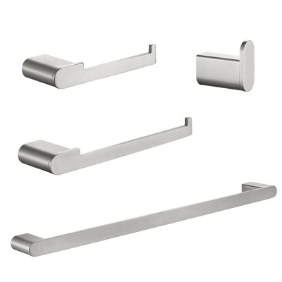 Ensemble de quincaillerie de salle de bain 4 pièces Ensemble de porte-serviettes en acier inoxydable SUS304