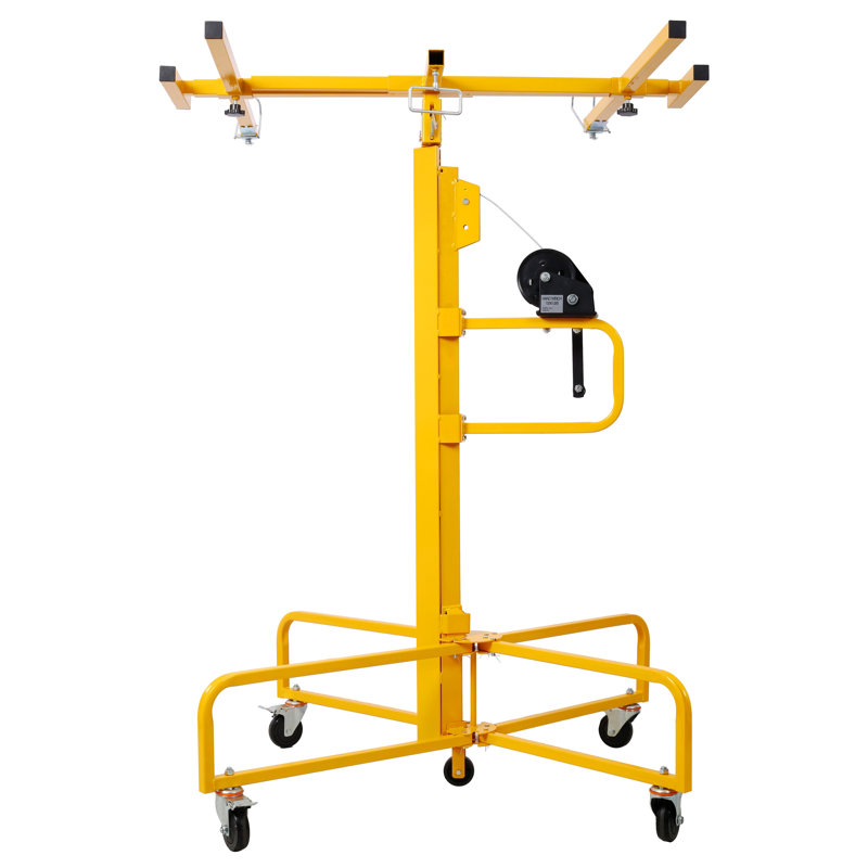 Palan à panneau de levage en acier 13 pi avec assemblage sans outil, jaune